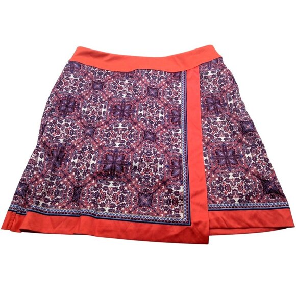 Greg Norman Activewear Skirt Skort Mosaic Print Pull On Golf Tennis Medium - Picture 1 of 10